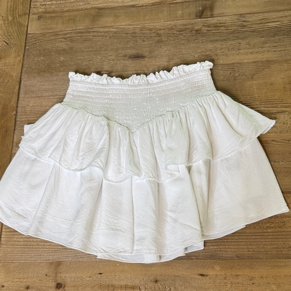 Katie J NYC White Ruffle Skirt - Picture 2 of 4